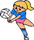 Volleyballspielerin
